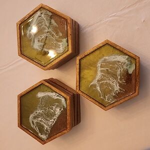 Green Acrylic Coasters